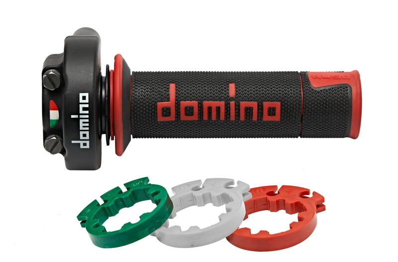 DOMINO Gas Control Short Stroke XM2 with A450 Grips - black/red DOMINO Gas Control Short Stroke XM2 with A450 Grips - black/red