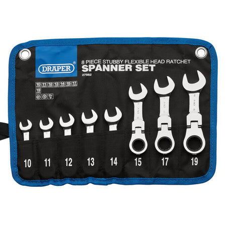 DRAPR HI-TORQ STUBBY FLEX HEAD RATCHET