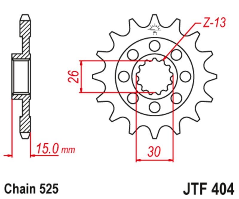 JT Front Sprocket JTF404