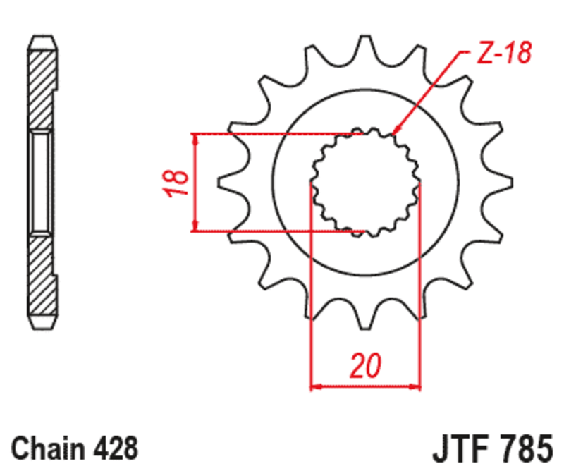 JT Front Sprocket JTF785