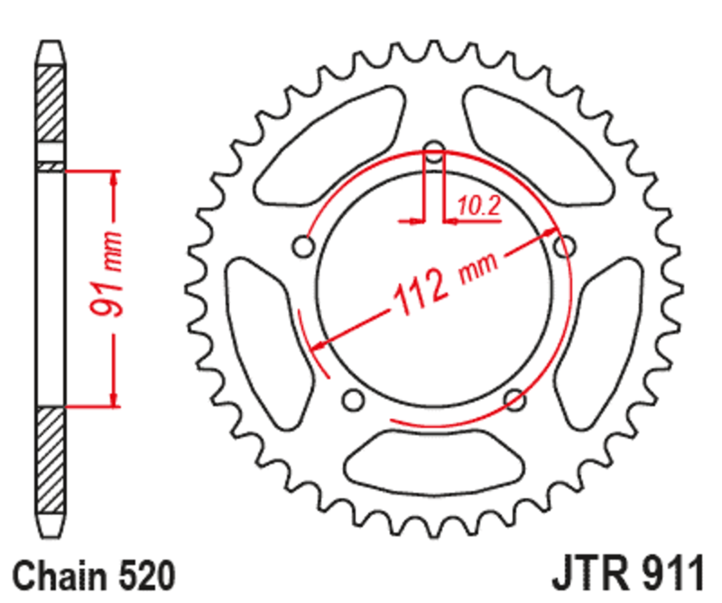 JT Rear Sprocket JTR911