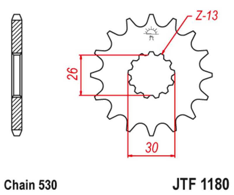 JT Front Sprocket JTF1180