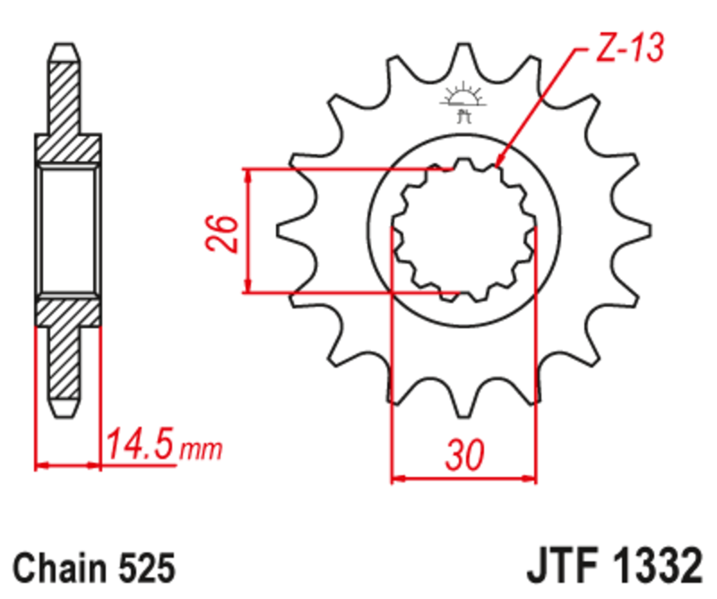 JT Front Sprocket JTF1332