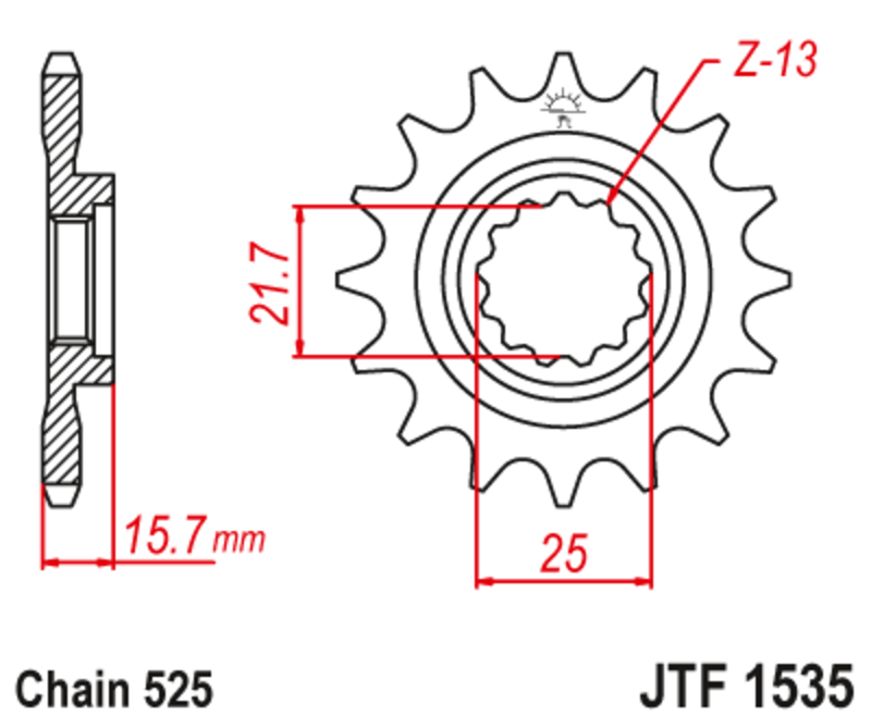 JT Front Sprocket JTF1535
