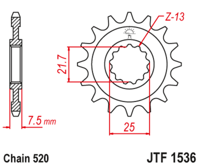 JT Front Sprocket JTF1536