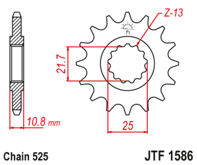JT Front Sprocket JTF1586