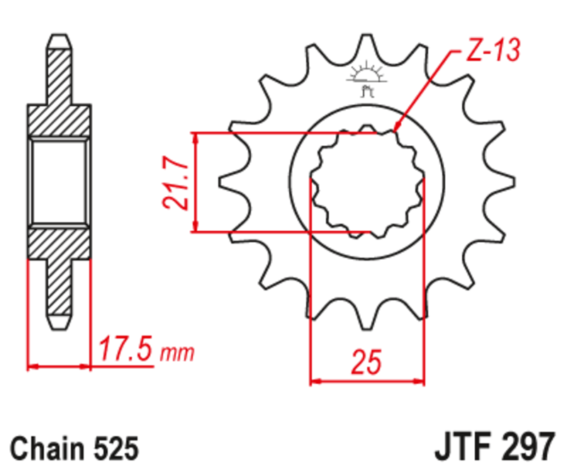 JT Front Sprocket JTF297
