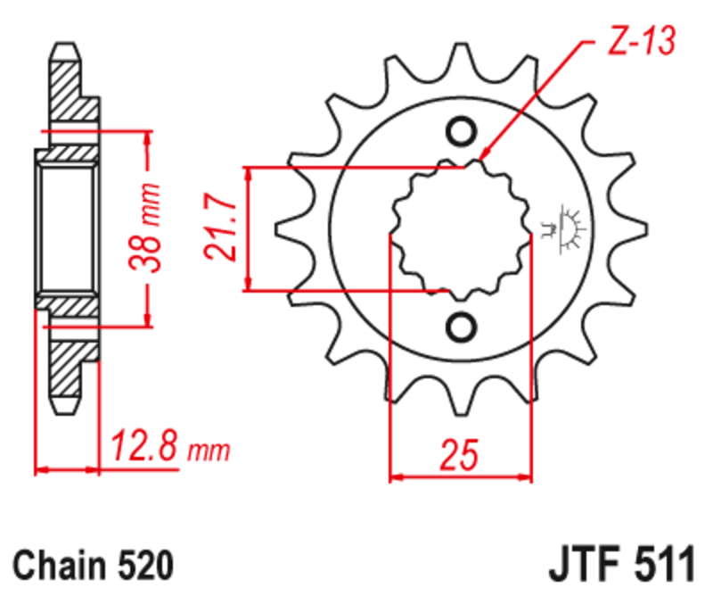 JT Front Sprocket JTF511