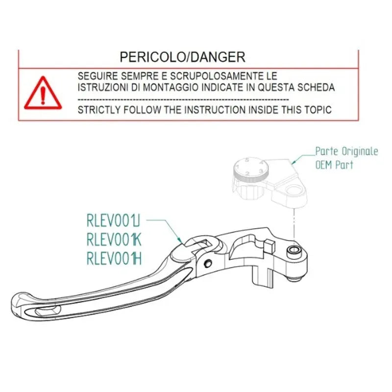 LighTech Foldable lever kit - Type J