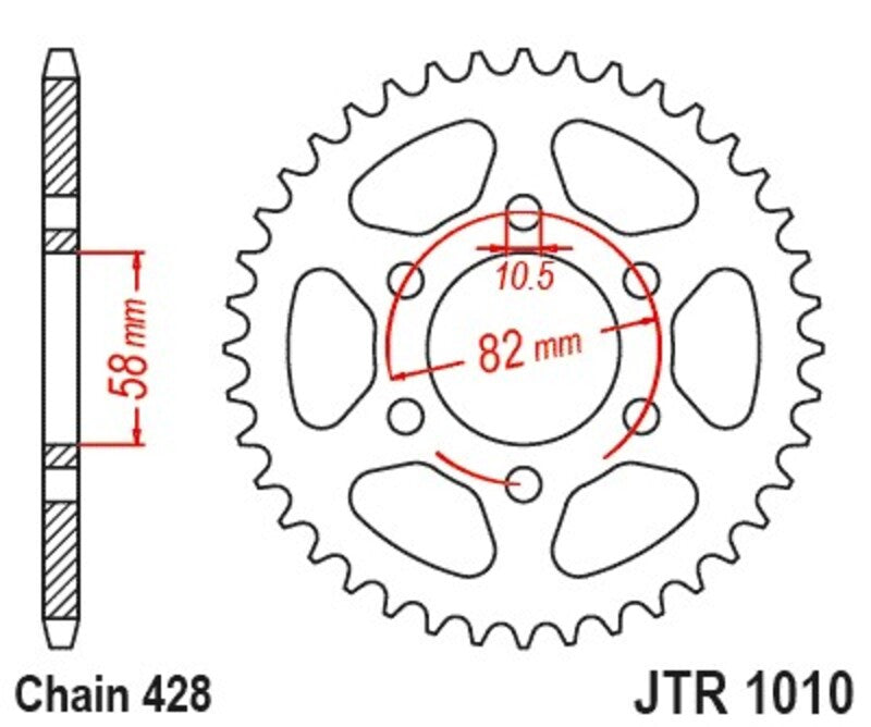 JT Rear Sprocket JTR1010