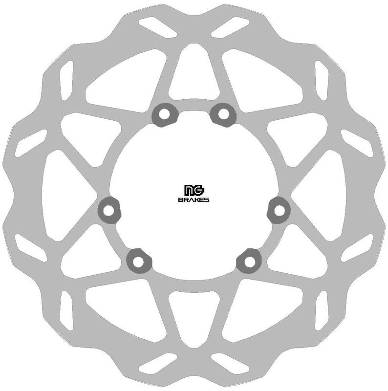 NG BRAKES Round Fixed Brake Disc - Front