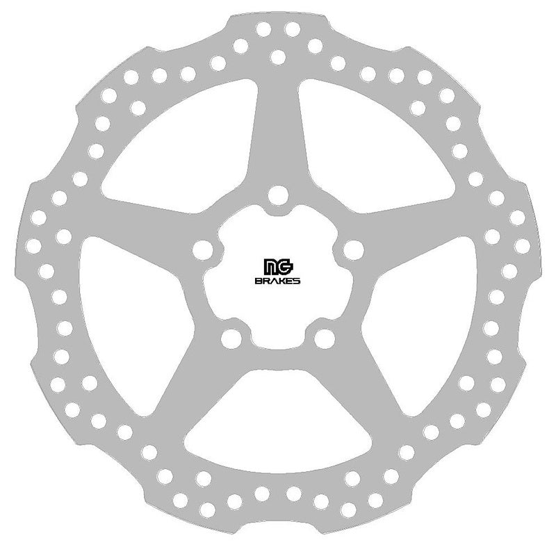 NG BRAKES Round Fixed Brake Disc - Front Right