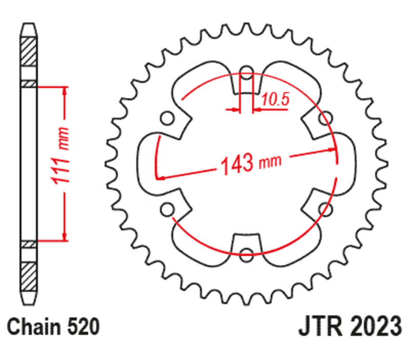 JT Rear Sprocket JTR2023