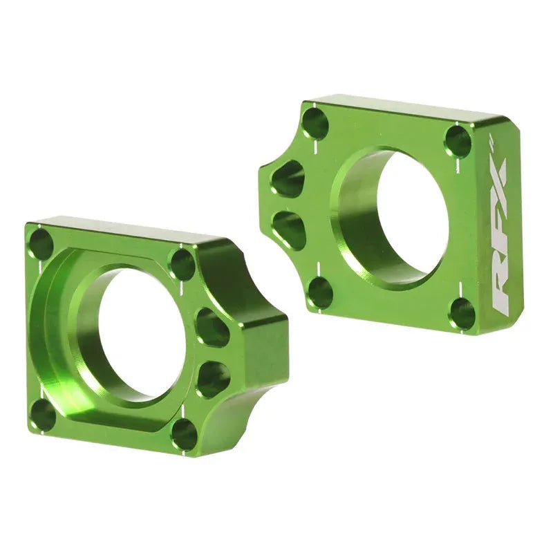 RFX Pro Rear Axle Adjuster Blocks - Green | Femon Parts
