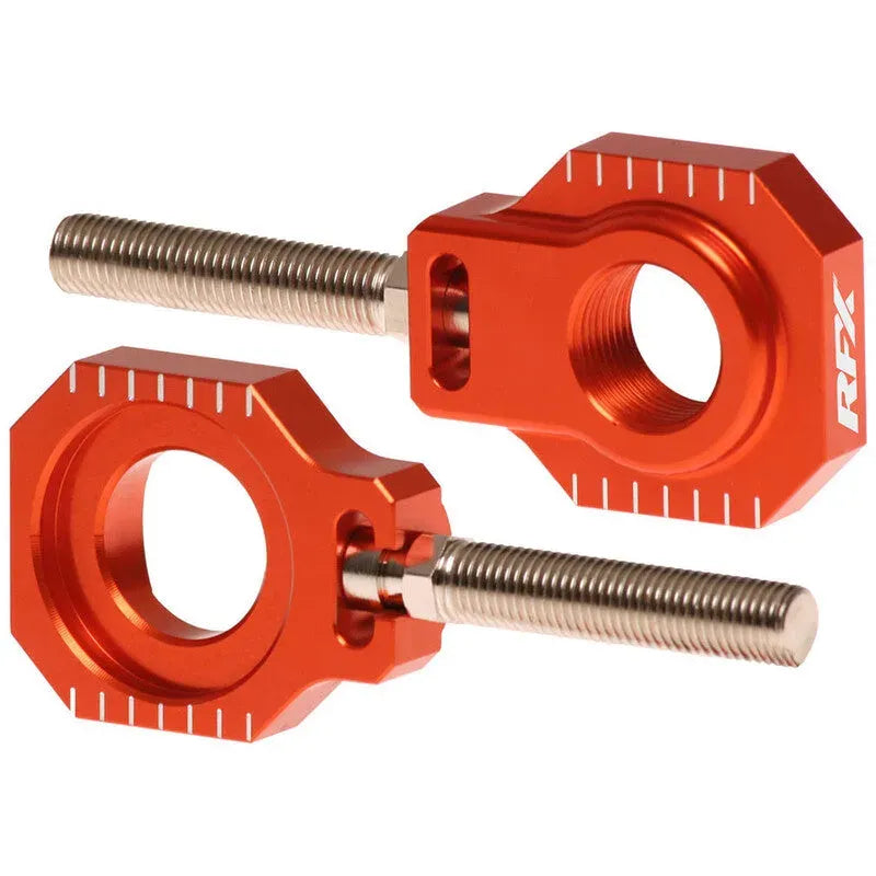 RFX PRO REAR AXLE ADJUSTER BLOCKS, ORG | Femon Parts