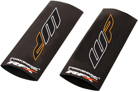 RFX Race Series Forkshrink Upper Fork Guard w/ WP Logo - White/Orange | Femon Parts