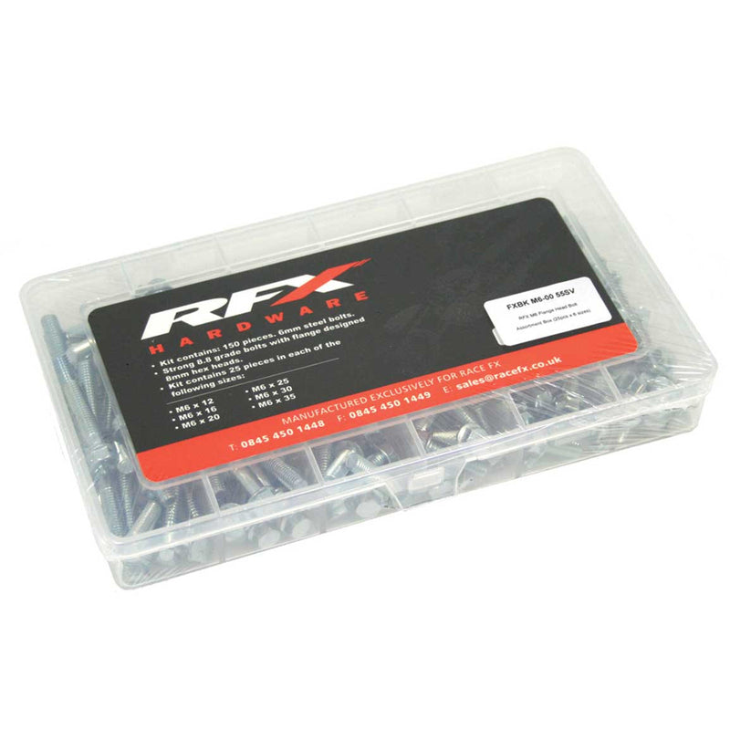 RFX M6 FLANGE HEAD BOLT ASSORTMENT BOX, | Femon Parts