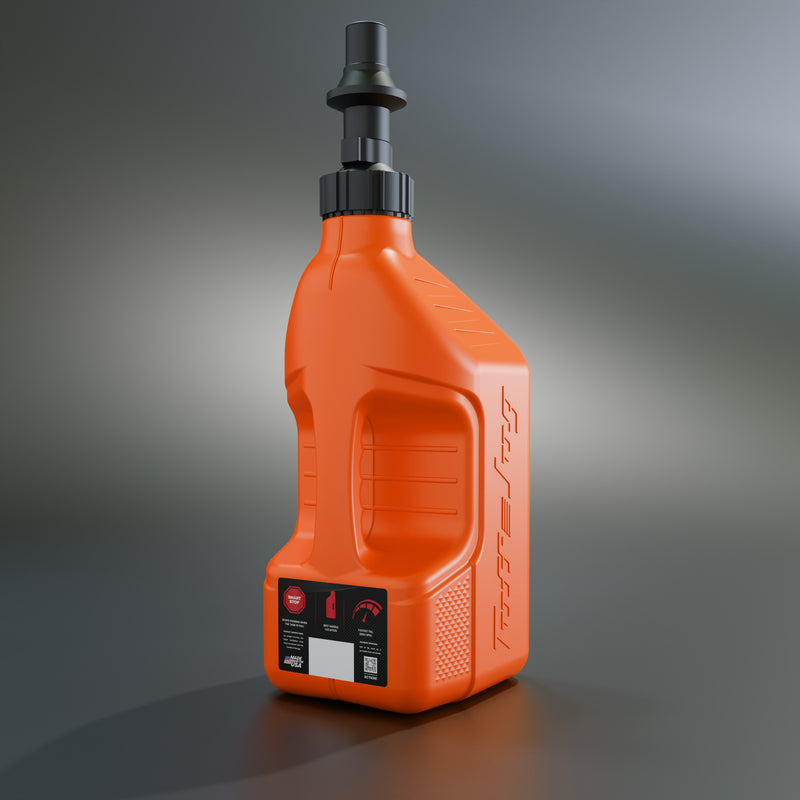 TUFFJ GAS CAN 10L RIPPER CAP G3, ORG/BLK