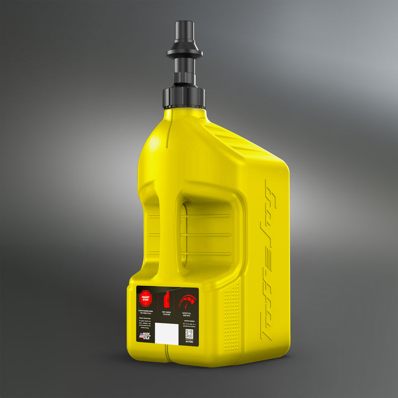 TUFFJ GAS CAN 20L RIPPER CAP G3, YEL/BLK