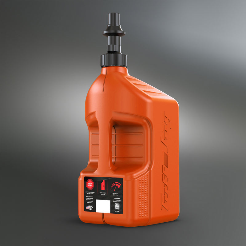 TUFFJ GAS CAN 20L RIPPER CAP G3, ORG/BLK