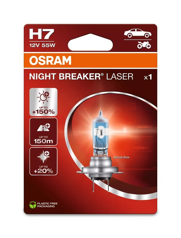 OSRAM H7 Night Breaker Laser Light Lamp 12V 55W PX26d