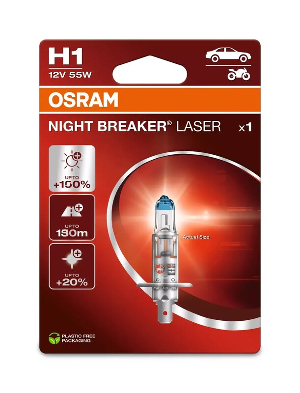 OSRAM Night Breaker Laser Lamp H1 12V/55W
