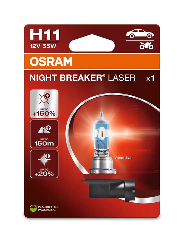 OSRAM Night Breaker Laser Lamp H11 12V/55W