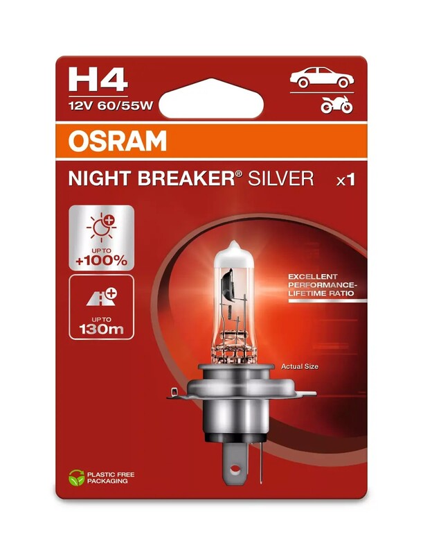OSRAM Night Breaker Silver Lamp H4 12V/60/55