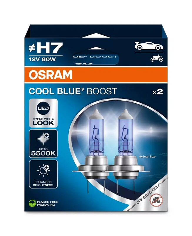 OSRAM Cool Blue Boost Lamp H7 12V/80W - 2 stuks