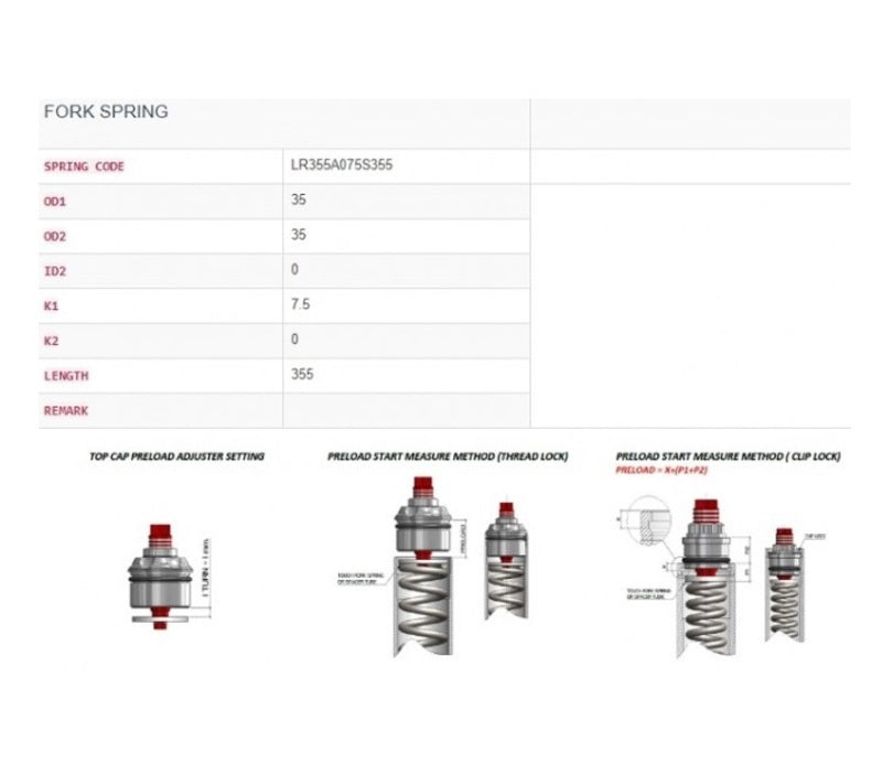 YSS Upgradeset vork (Y-FCM37-KIT-01-014)