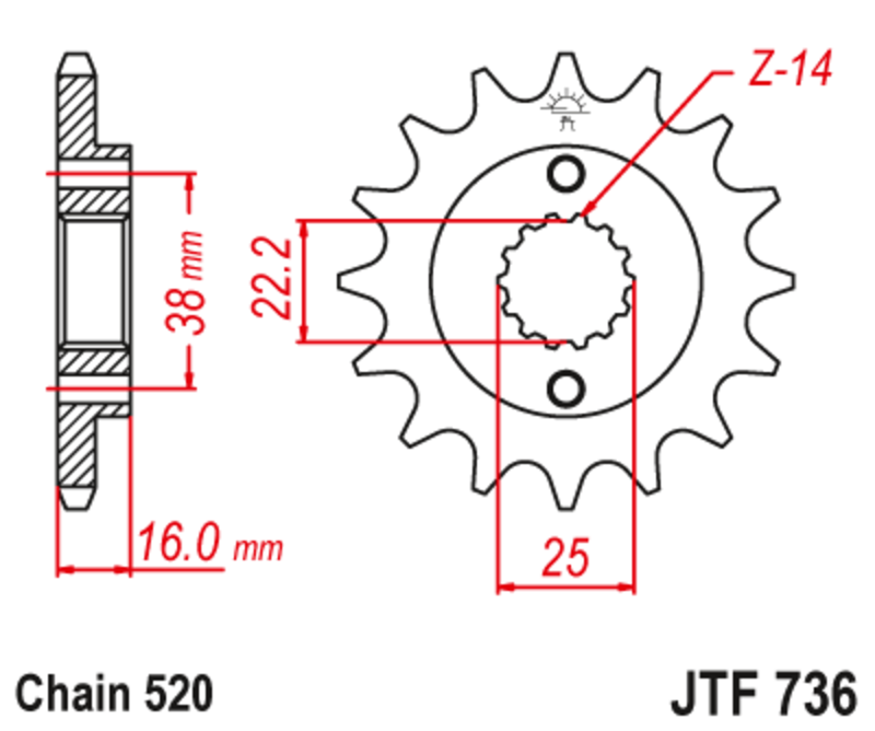 JT Front Sprocket JTF736