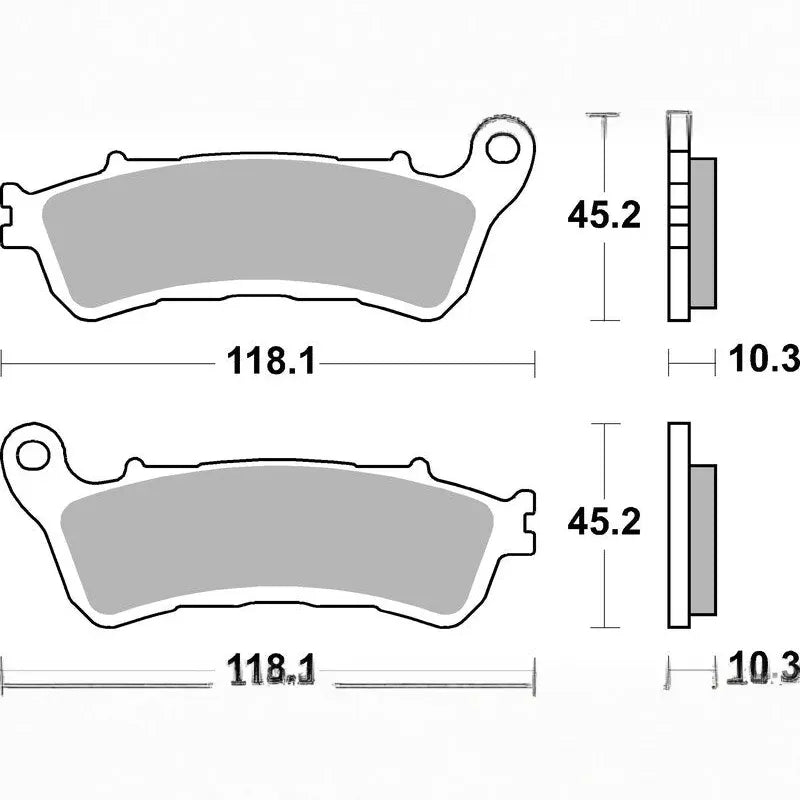 Brembo Sintered Brake pads - 07HO66SP