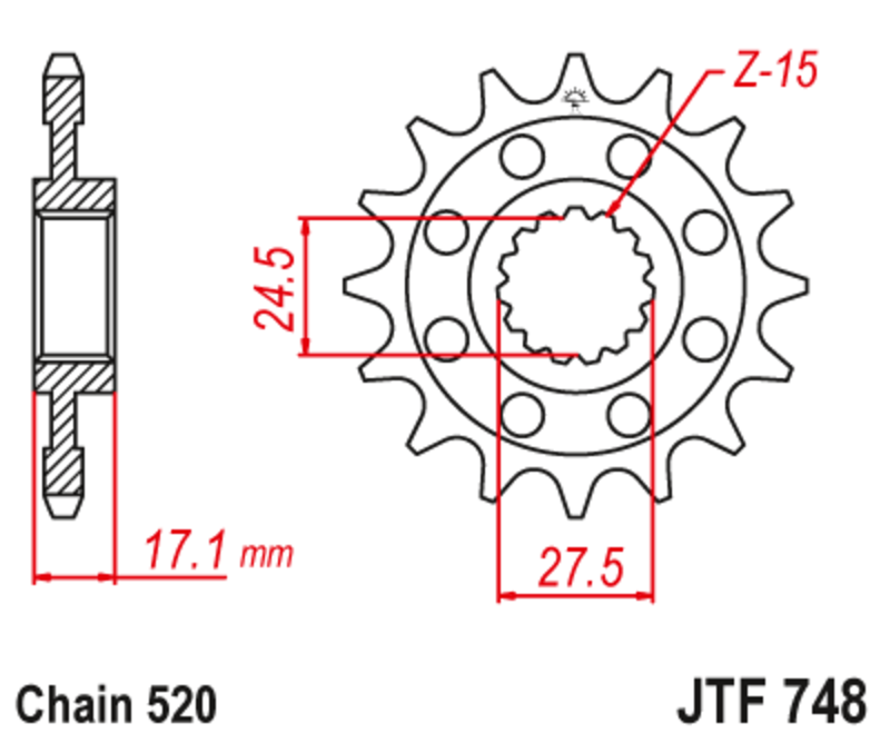 JT Front Sprocket JTF748