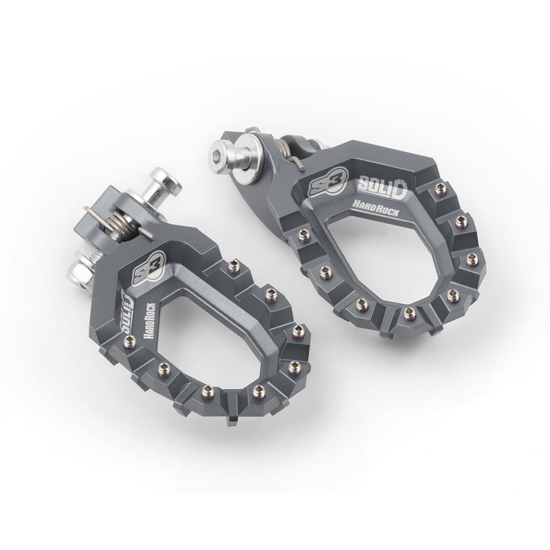 S3 Parts Foot Pegs Solid Hard Rock