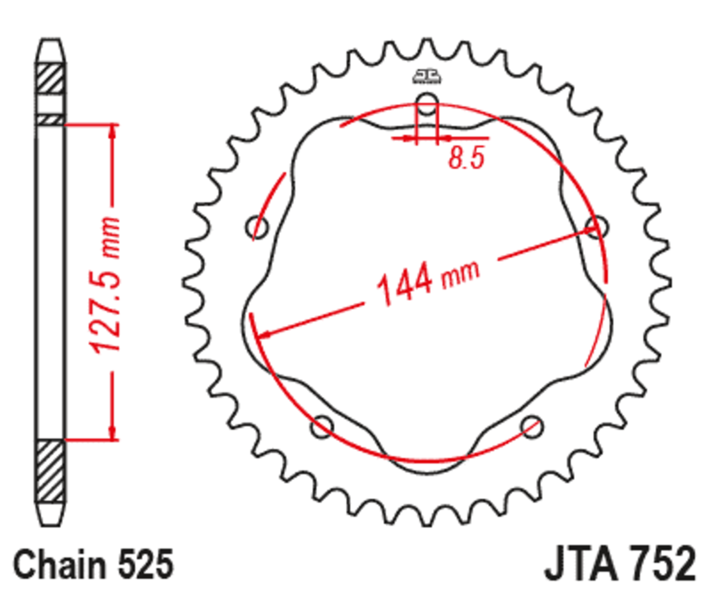JT Rear Sprocket JTA752