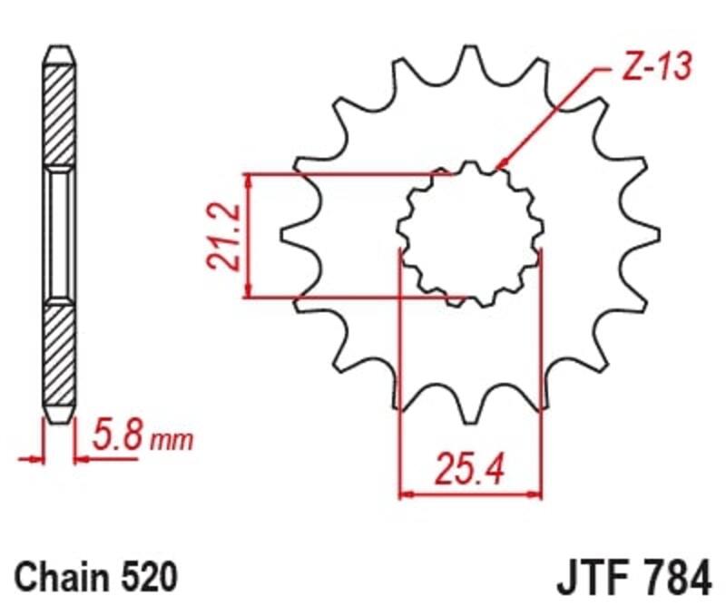 JT Front Sprocket JTF784