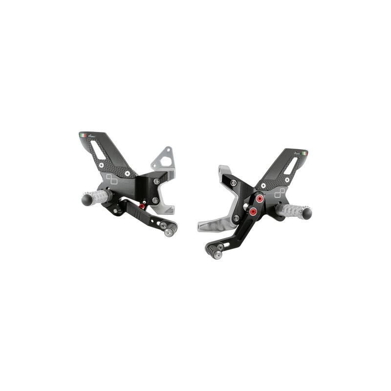 LIGHTECH Adjustable Rearset With Fixed Footpegs (Track Use)