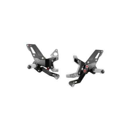 LIGHTECH Adjustable Rearset With Fixed Footpegs (Track Use)