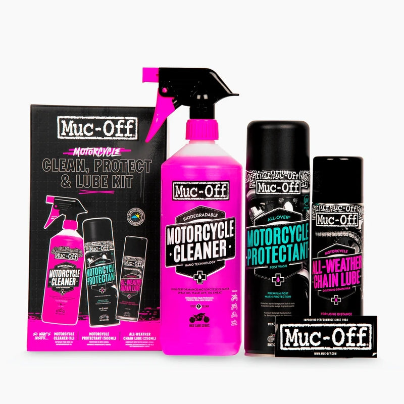 MUC-OFF Motorcycle Clean, Protect &amp; Lube Kit