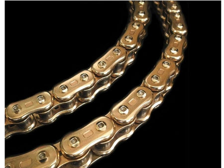 EK 525 ZN/3D ketting zwart-goud – QX2-Ring, klinkschakel
