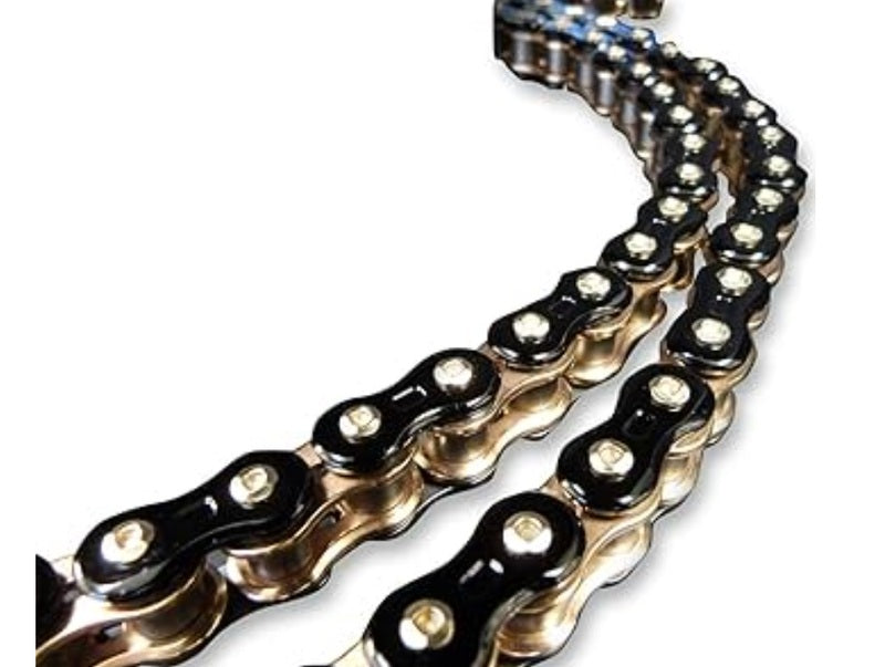 EK 530 ZN/3D ketting zwart-goud – NX-Ring, klinkschakel