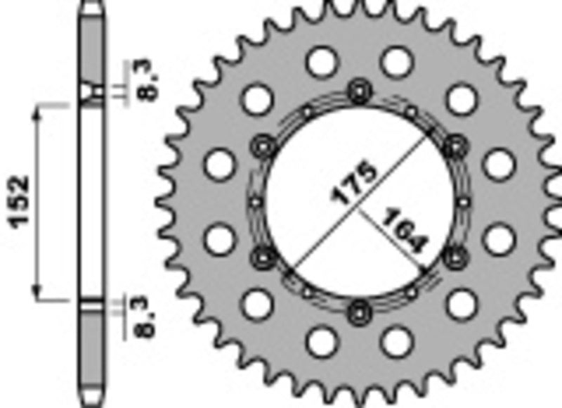 EK kettingkit 520 M3 13/48 – 112 schakels, PBR stalen achtertandwiel – art. 3065626