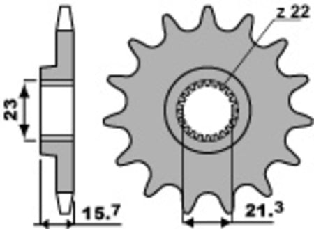EK kettingkit 520 SRX2 15/47 – 110 schakels, PBR stalen achtertandwiel – art. 3065742