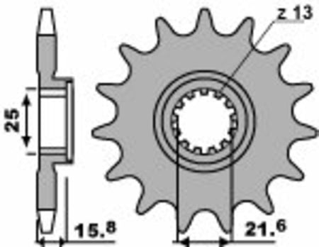 EK kettingkit 525 SRX2 15/40 – 108 schakels, PBR stalen achtertandwiel – art. 3066288