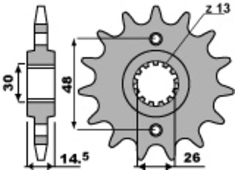 EK kettingkit 530 SRX2 17/43 – 110 schakels, PBR stalen achtertandwiel – art. 3066319