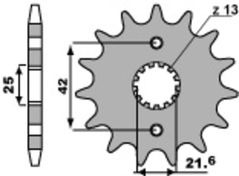 EK kettingkit 530 SRX2 14/43 – 108 schakels, PBR stalen achtertandwiel – art. 3066352