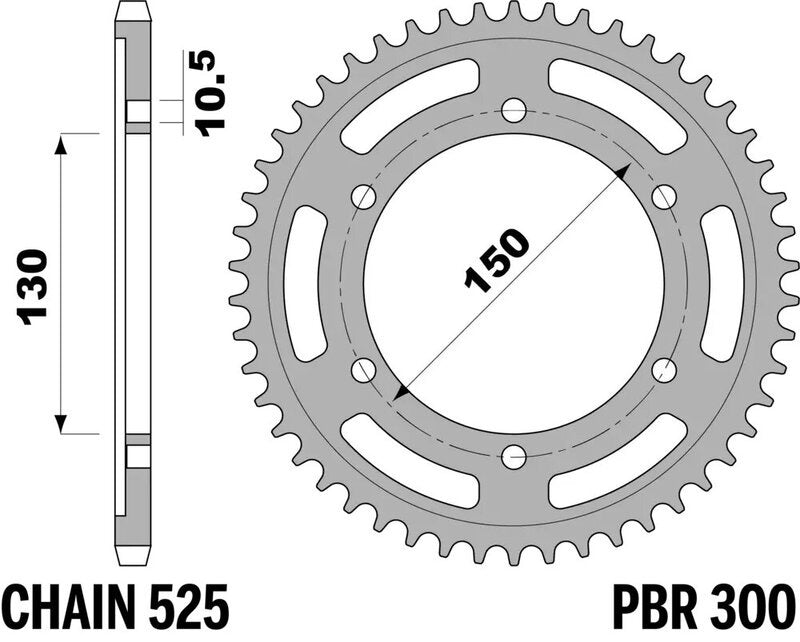 EK kettingkit 525 SRX2 15/47 – 118 schakels, PBR stalen achtertandwiel – art. 3066439