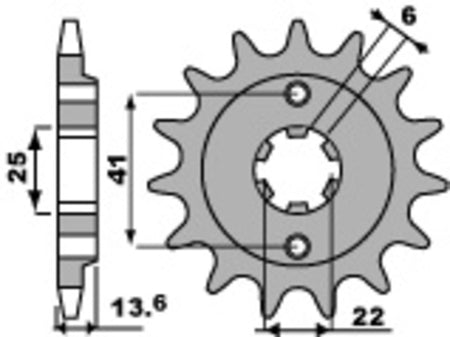 EK kettingkit 525 SRX2 15/47 – 118 schakels, PBR stalen achtertandwiel – art. 3066439