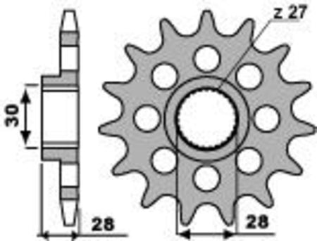 EK kettingkit 525 SRX2 18/40 – 100 schakels, PBR stalen achtertandwiel