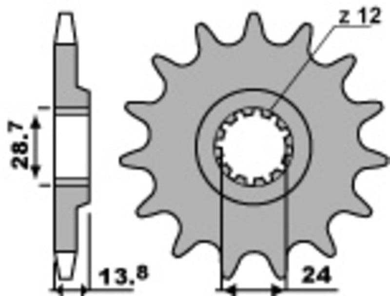 EK kettingkit 530 SRX2 17/45 – 112 schakels, PBR stalen achtertandwiel